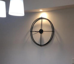 60cm Large Silent Wall Clock Modern Design Clocks Gold Black For Home Decor Office European Style Hanging Wall Watch Clocks art