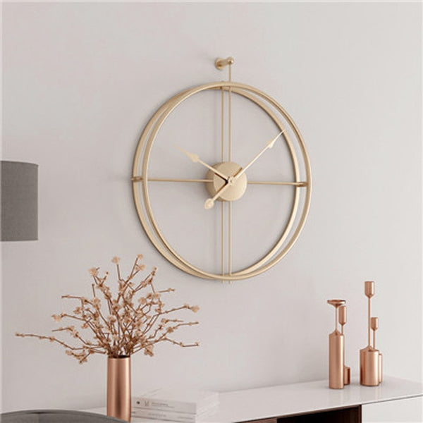 60cm Large Silent Wall Clock Modern Design Clocks Gold Black For Home Decor Office European Style Hanging Wall Watch Clocks art