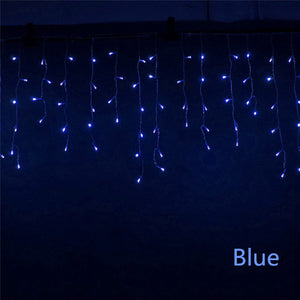 4.6M LED Christmas Light Outdoor Indoor Garland String Fairy Light Street Icicle Curtain Drop 0.4-0.6m Garden Home Deco 110-220V
