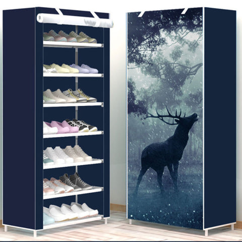 6 Layer 8 Layer 10 Layer Simple DIY Assembly Cloth Shoe Cabinet Living Room Shoes Storage Rack Shelves Home Furniture