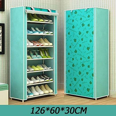 6 Layer 8 Layer 10 Layer Simple DIY Assembly Cloth Shoe Cabinet Living Room Shoes Storage Rack Shelves Home Furniture