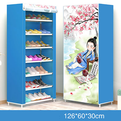 6 Layer 8 Layer 10 Layer Simple DIY Assembly Cloth Shoe Cabinet Living Room Shoes Storage Rack Shelves Home Furniture