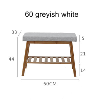 shoe stool rack bamboo shoe cabinet Nordic Change shoes storage long bench ottoman shoes bench with soft cushion home furniture