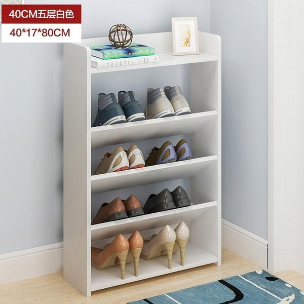 Multi-Layer Wooden Shoe Rack Easy Assemble Storage Shelf Shoe Cabinet Simple Shoe Rack Stand Shoes Organizers Home Furniture
