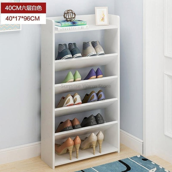 Multi-Layer Wooden Shoe Rack Easy Assemble Storage Shelf Shoe Cabinet Simple Shoe Rack Stand Shoes Organizers Home Furniture