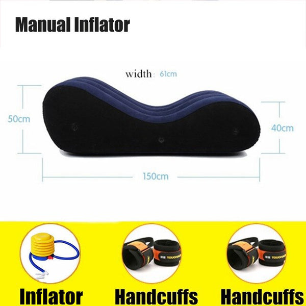Inflatable Sofa Bed Love Chair Home Furniture Lovers Passion Love Chaise Floor Sofa Bean Bags For Adults