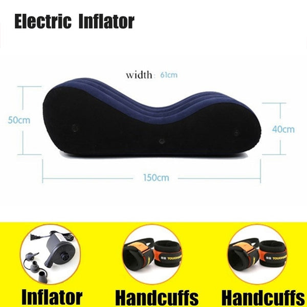 Inflatable Sofa Bed Love Chair Home Furniture Lovers Passion Love Chaise Floor Sofa Bean Bags For Adults