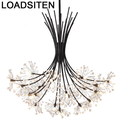 Light Pendant Hang European Crystal Home Deco Techo Moderna Lampara Colgante Lustre E Pendente Para Sala De Jantar Hanging Lamp