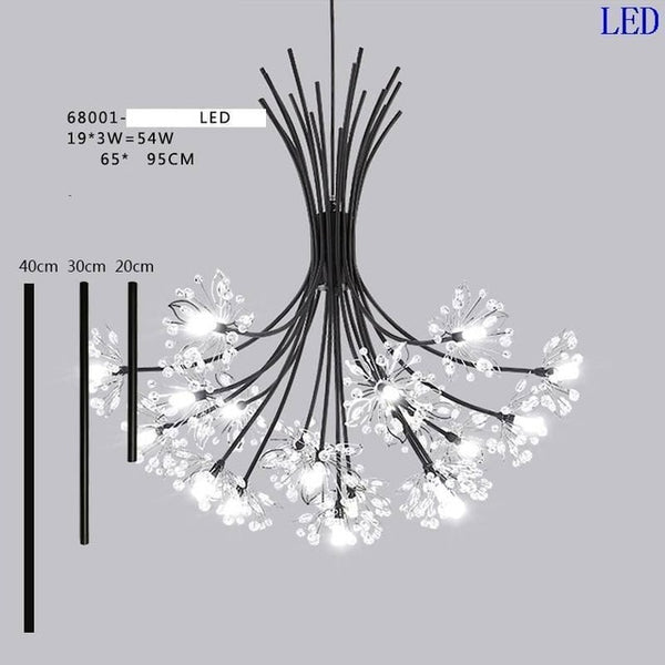 Light Pendant Hang European Crystal Home Deco Techo Moderna Lampara Colgante Lustre E Pendente Para Sala De Jantar Hanging Lamp