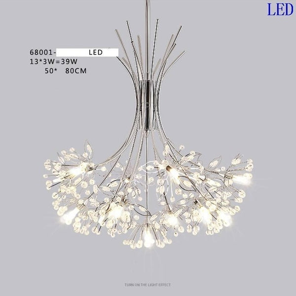 Light Pendant Hang European Crystal Home Deco Techo Moderna Lampara Colgante Lustre E Pendente Para Sala De Jantar Hanging Lamp