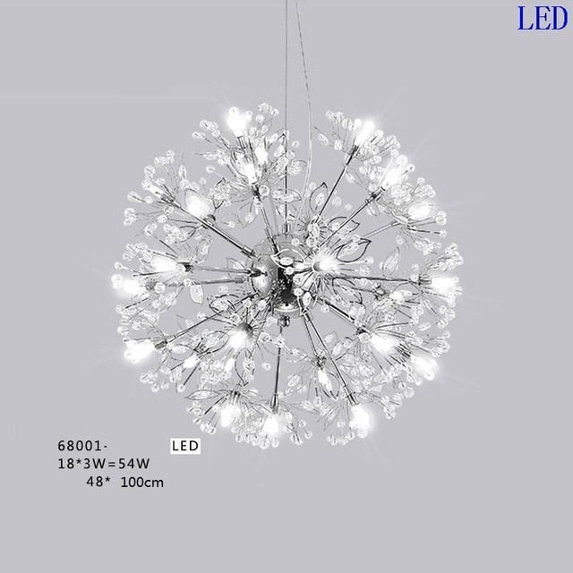 Light Pendant Hang European Crystal Home Deco Techo Moderna Lampara Colgante Lustre E Pendente Para Sala De Jantar Hanging Lamp