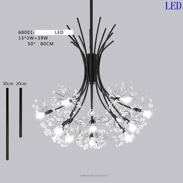 Light Pendant Hang European Crystal Home Deco Techo Moderna Lampara Colgante Lustre E Pendente Para Sala De Jantar Hanging Lamp
