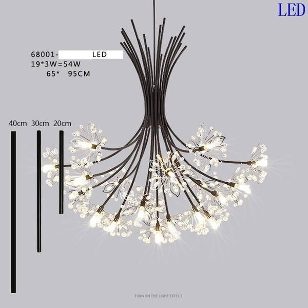 Light Pendant Hang European Crystal Home Deco Techo Moderna Lampara Colgante Lustre E Pendente Para Sala De Jantar Hanging Lamp