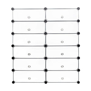 12 Cube Portable Shoe Storage Organizer Racks Plastic Cube Shoe Cabinet Shelving Shoe Rack Shelves for shoes DIY Home Furniture
