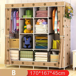 Closet Home Furniture Wardrobe Fabric Folding Cloth Storage Cabinet DIY Assembly Easy Install Wardrobes Guarda Roupa Furniture