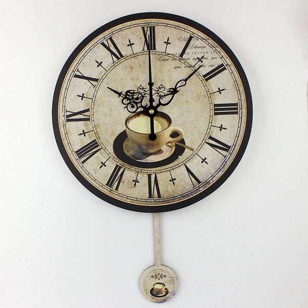 Modern coffee large decorative wall clocks mute Home decoration kitchen wall clock fashion wall watches orologi parete