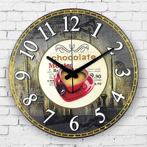 Modern coffee large decorative wall clocks mute Home decoration kitchen wall clock fashion wall watches orologi parete