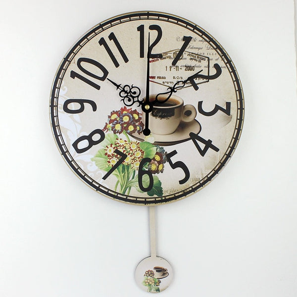 Modern coffee large decorative wall clocks mute Home decoration kitchen wall clock fashion wall watches orologi parete