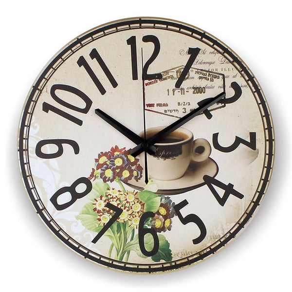 Modern coffee large decorative wall clocks mute Home decoration kitchen wall clock fashion wall watches orologi parete