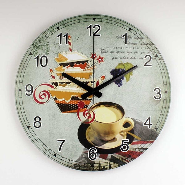Modern coffee large decorative wall clocks mute Home decoration kitchen wall clock fashion wall watches orologi parete