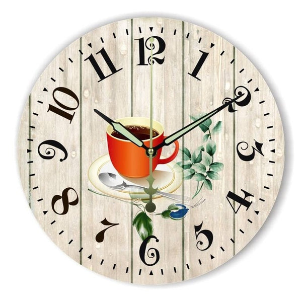 Modern coffee large decorative wall clocks mute Home decoration kitchen wall clock fashion wall watches orologi parete