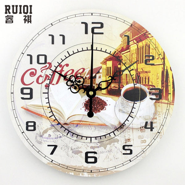 Modern coffee large decorative wall clocks mute Home decoration kitchen wall clock fashion wall watches orologi parete