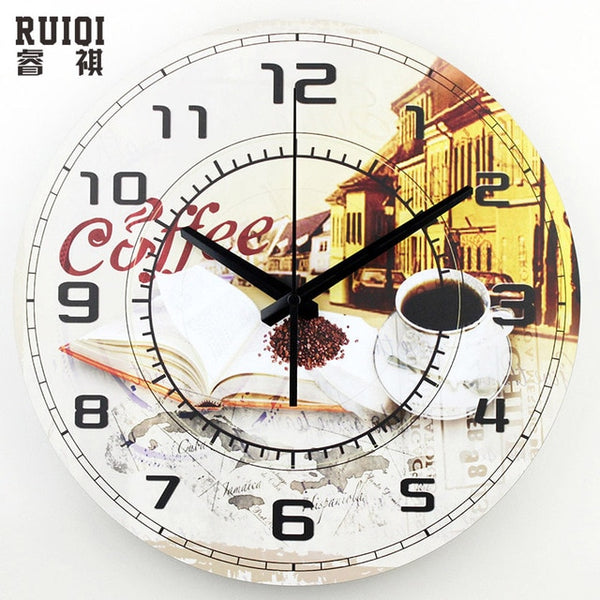 Modern coffee large decorative wall clocks mute Home decoration kitchen wall clock fashion wall watches orologi parete