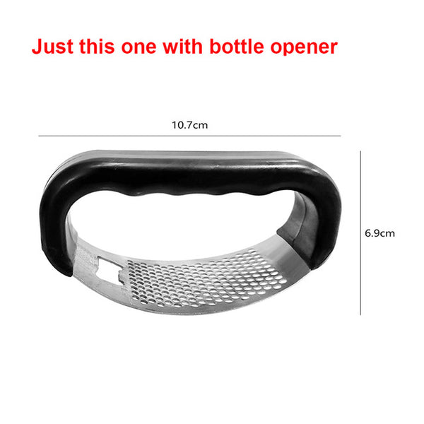 Stainless Steel Garlic Press Manual Chopper Grinding Multi-function Bottle Opener Garlic Press Vegetable Tools Kitchen Gadgets