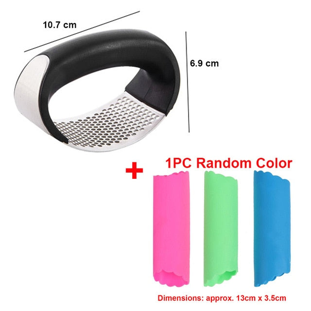 Stainless Steel Garlic Press Manual Chopper Grinding Multi-function Bottle Opener Garlic Press Vegetable Tools Kitchen Gadgets