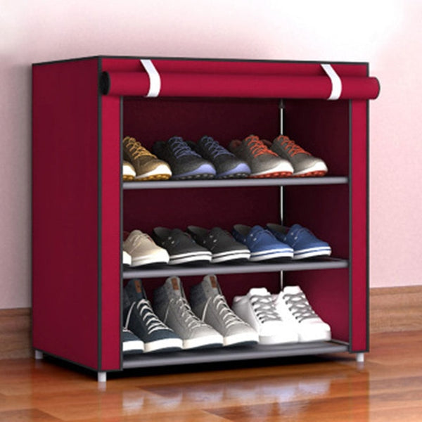 Non-woven Fabric Storage Shoe Rack Hallway Cabinet Organizer Holder 4/5/6 Layers Assemble Shoes Shelf DIY Home Furniture