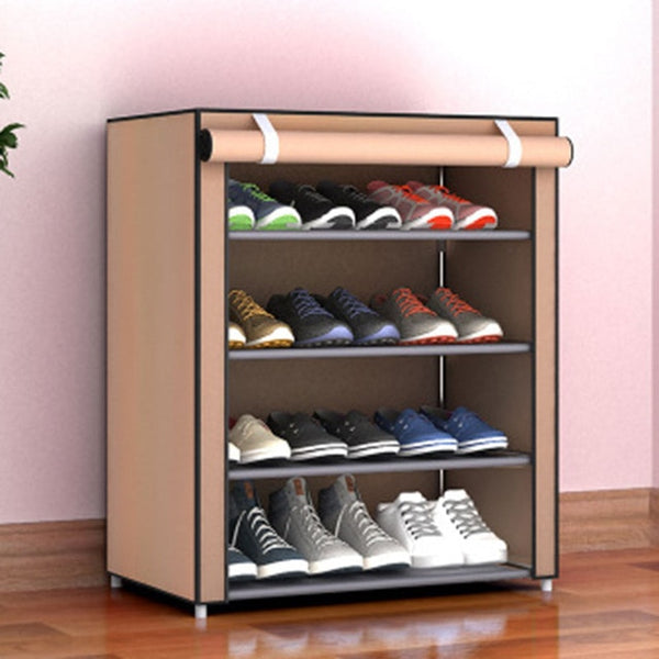 Non-woven Fabric Storage Shoe Rack Hallway Cabinet Organizer Holder 4/5/6 Layers Assemble Shoes Shelf DIY Home Furniture