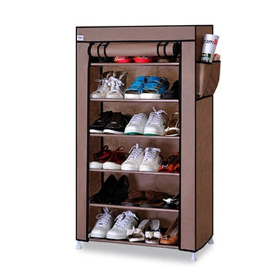 Non-woven Fabric Storage Shoe Rack Hallway Cabinet Organizer Holder 4/5/6 Layers Assemble Shoes Shelf DIY Home Furniture