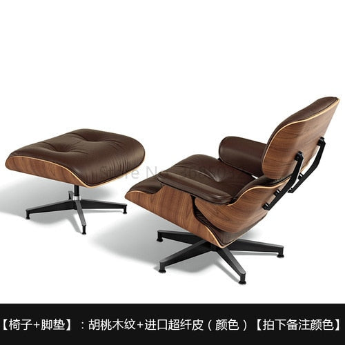 Nordic Microfiber Leather Leisure Sofa Set with Footstool Classic Chair Modern Simple Home Furniture Living Room Set Sofa Bed
