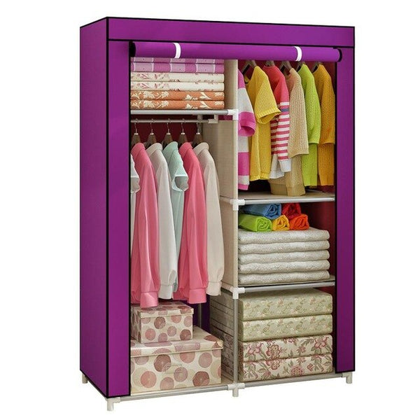 Bedroom Multipurpose Non-woven Cloth Wardrobe Folding Portable Clothing Storage Cabinet Dustproof Cloth Closet Home Furniture