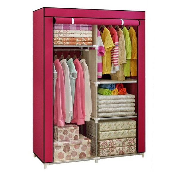 Bedroom Multipurpose Non-woven Cloth Wardrobe Folding Portable Clothing Storage Cabinet Dustproof Cloth Closet Home Furniture