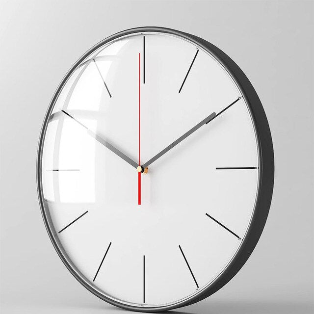 30cm Silent Nordic Brief Living Room Wall Clock For Home Decor European Style Hanging Living Room Wall Watch