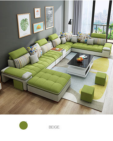 Customized high quality living room furniture living room sofa set fabric sofa