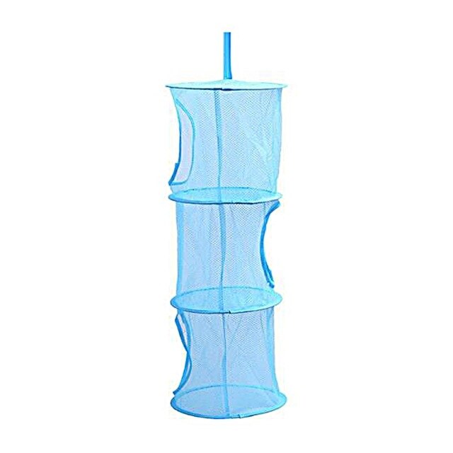 3 Shelf Net Kids Toy Organizer Bag Home Mesh Hanging Storage Bedroom Wall Door Closet