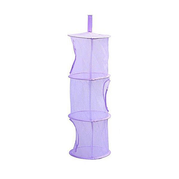 3 Shelf Net Kids Toy Organizer Bag Home Mesh Hanging Storage Bedroom Wall Door Closet