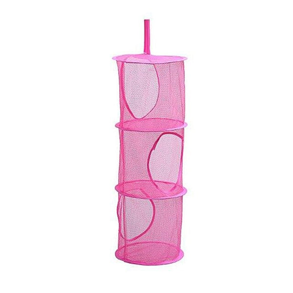 3 Shelf Net Kids Toy Organizer Bag Home Mesh Hanging Storage Bedroom Wall Door Closet