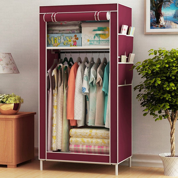 Portable Wardrobe Clothes Closet Home Student Wardrobe Clothes Storage Organizer Modern Home Furniture Bedroom Storage