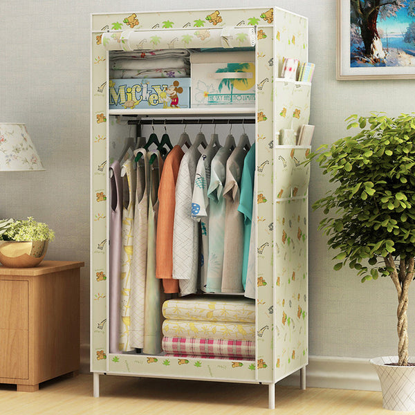 Portable Wardrobe Clothes Closet Home Student Wardrobe Clothes Storage Organizer Modern Home Furniture Bedroom Storage