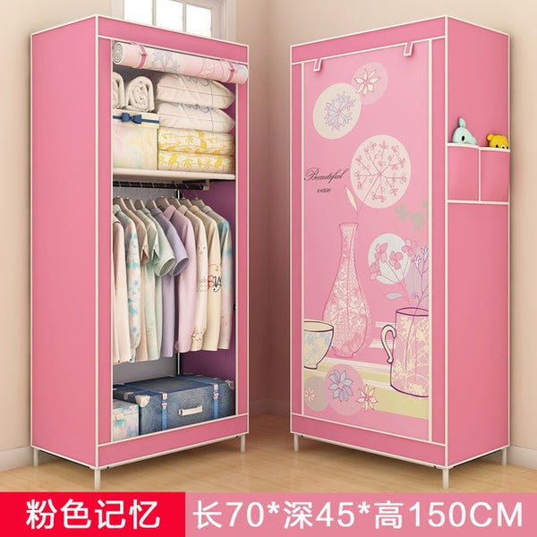 Portable Wardrobe Clothes Closet Home Student Wardrobe Clothes Storage Organizer Modern Home Furniture Bedroom Storage
