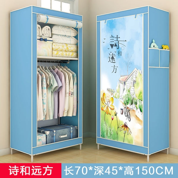 Portable Wardrobe Clothes Closet Home Student Wardrobe Clothes Storage Organizer Modern Home Furniture Bedroom Storage