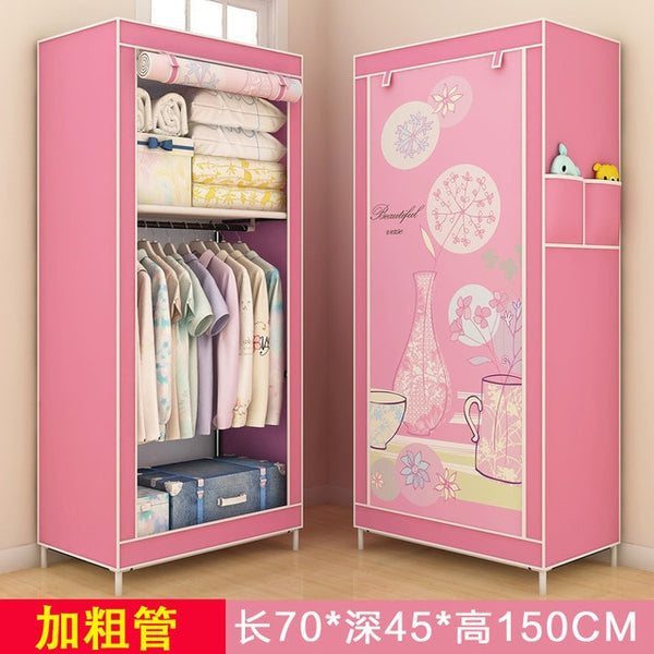Portable Wardrobe Clothes Closet Home Student Wardrobe Clothes Storage Organizer Modern Home Furniture Bedroom Storage