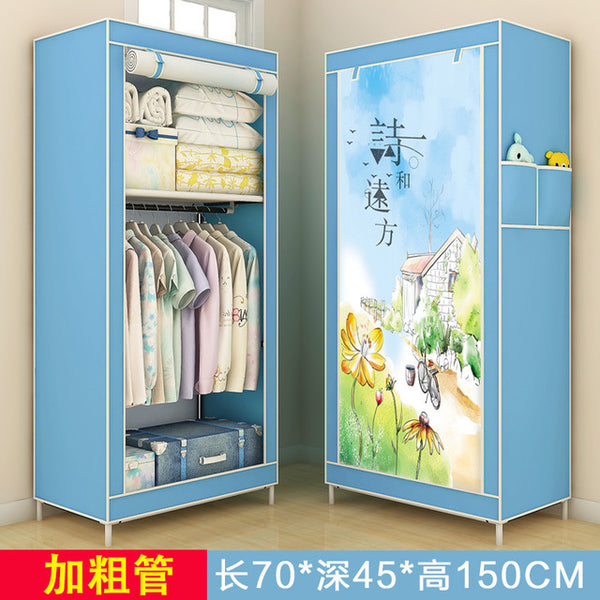 Portable Wardrobe Clothes Closet Home Student Wardrobe Clothes Storage Organizer Modern Home Furniture Bedroom Storage