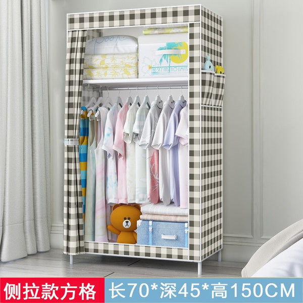 Portable Wardrobe Clothes Closet Home Student Wardrobe Clothes Storage Organizer Modern Home Furniture Bedroom Storage
