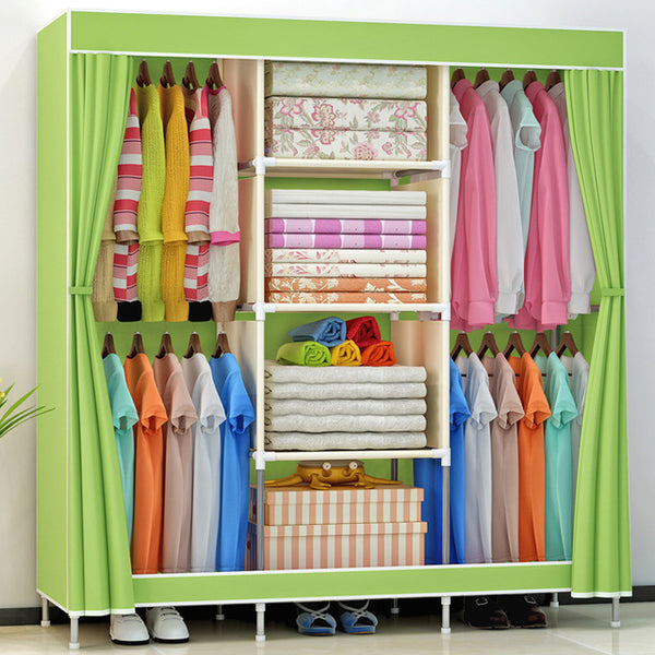 Large Capacity Non-woven Cloth Wardrobe Folding Portable DIY Wardrobe Clothes Storage Cabinet Closet Home Furniture