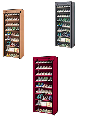 Non-woven Fabric Shoe Rack Hallway Storage Cabinet Organizer Holder Assemble Shoes Shelf DIY Home Furniture