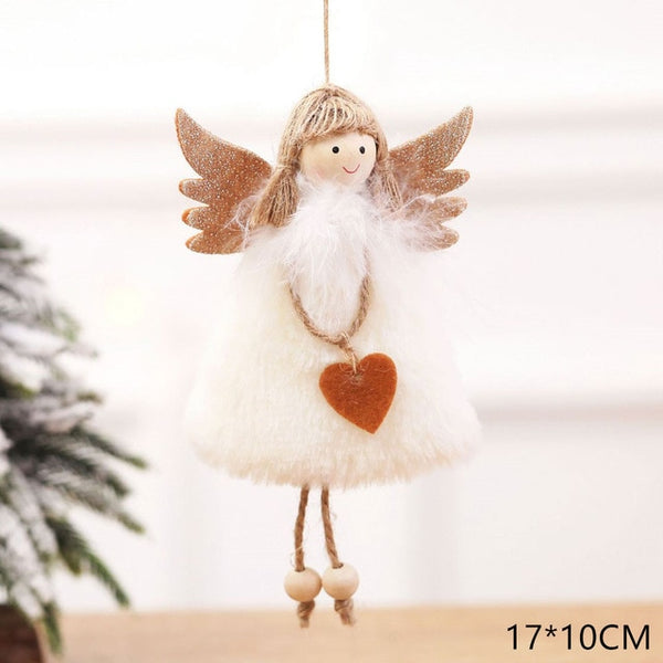 2020 New Year Latest Christmas Angel Dolls Cute Xmas Tree Ornament Noel Deco Christmas Decoration for Home Navidad 2019 Kid Gift